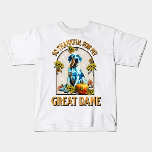 Thankful for my Great Dane Kids T-Shirt